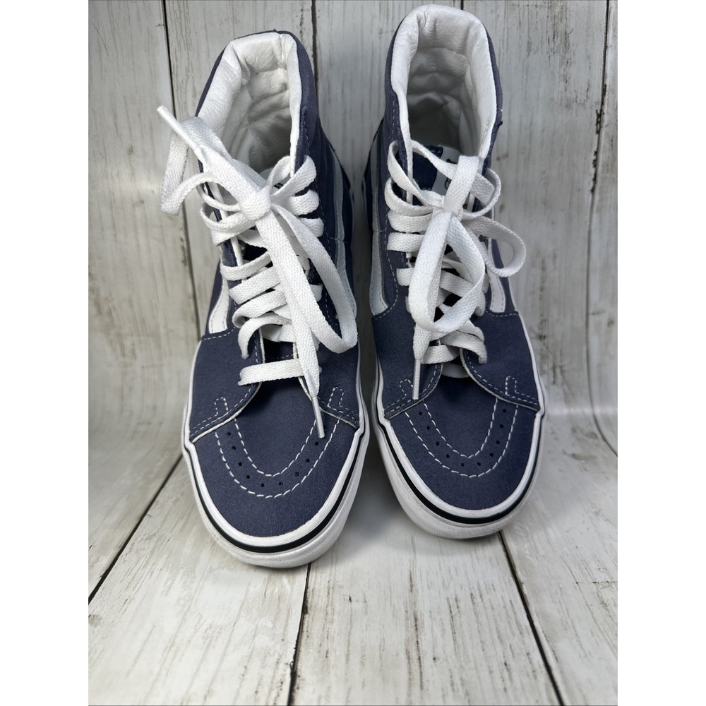 Vans‎ SK8 Hi High Top Skate Shoes  Blue Gray Suede Sneakers Womens 3.5 men's 5 - Picture 15 of 15